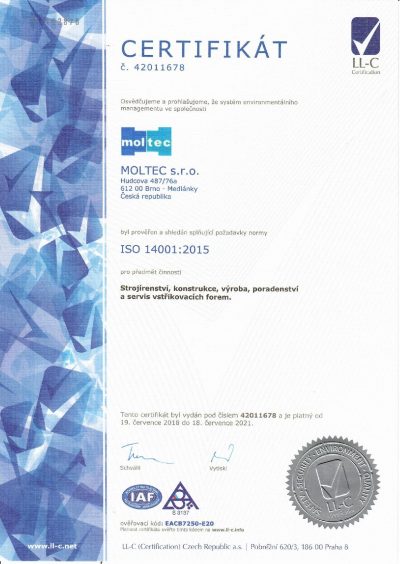 certifikát